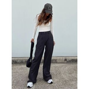 Princess Polly Black Wide Leg Pants